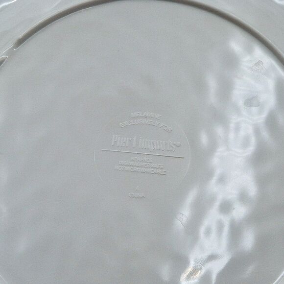 Pier 1 Imports Halloween Melamine Luncheon Plates 9 Inch Blue Black Set/4 - Picture 7 of 11